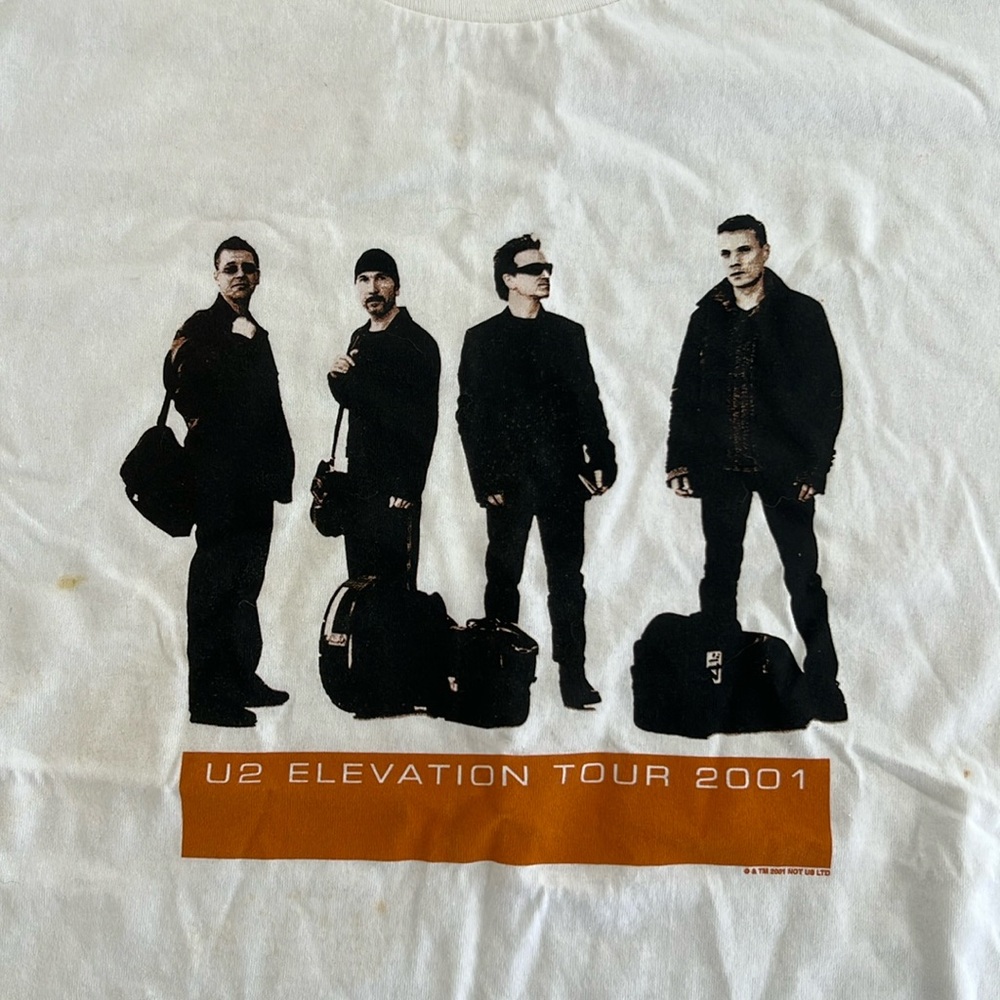 U2 Elevation Tour shirt, never worn, 2001